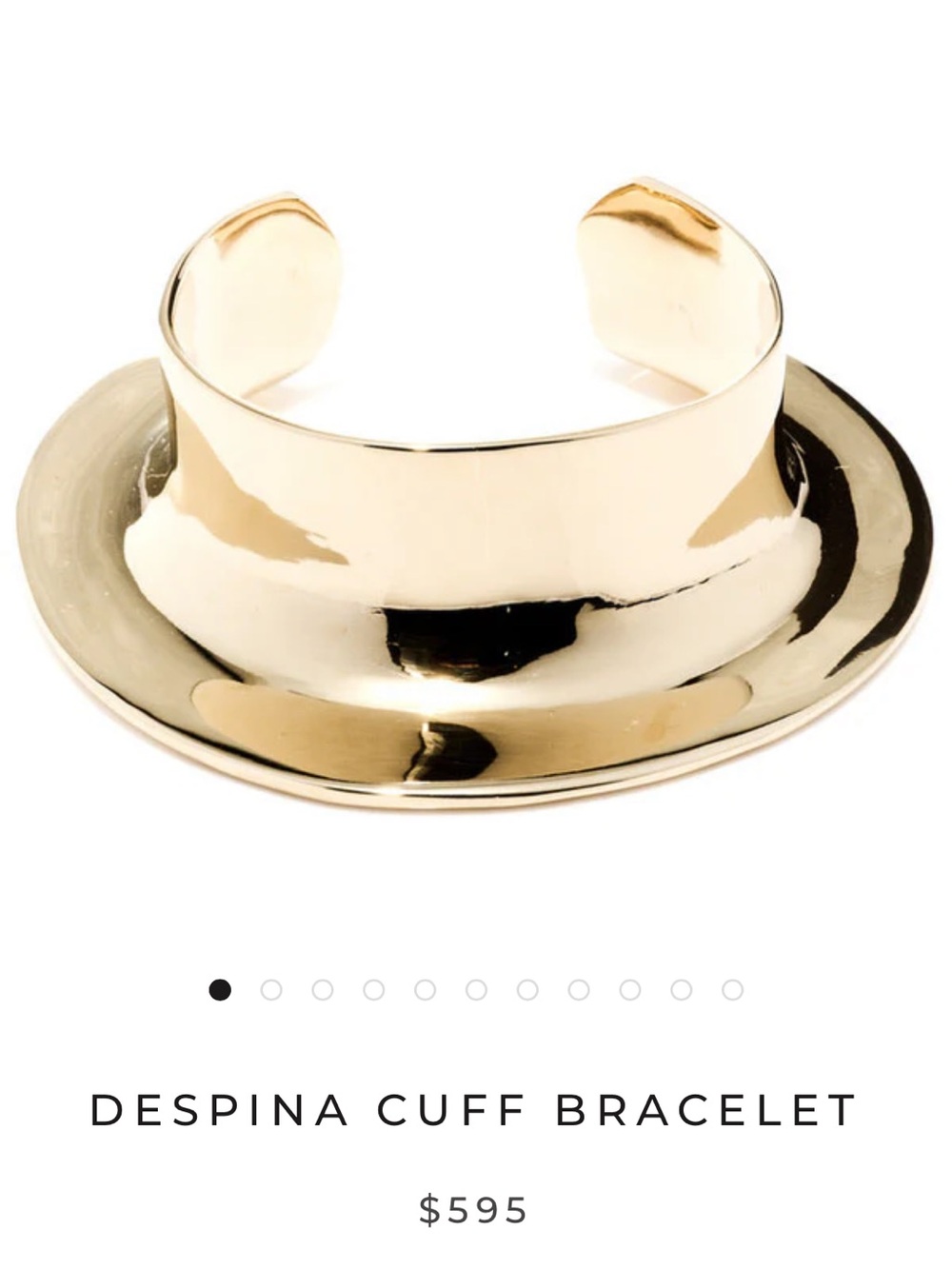 Ariana Boussard-Reifel Brass Despina Cuff - Picture 7 of 7
